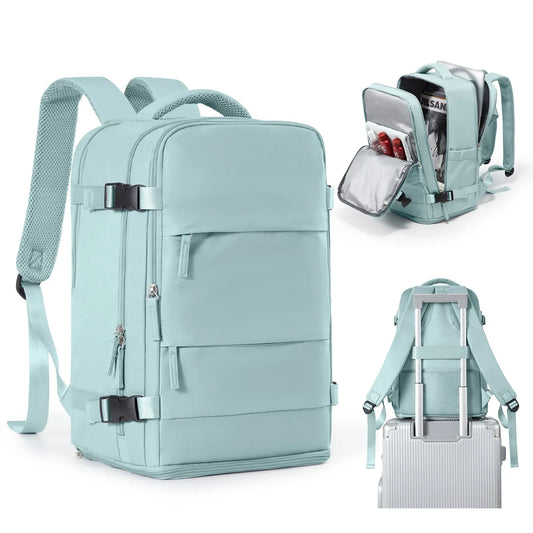 Waterproof Backpack Air Cushion Support Blue-0