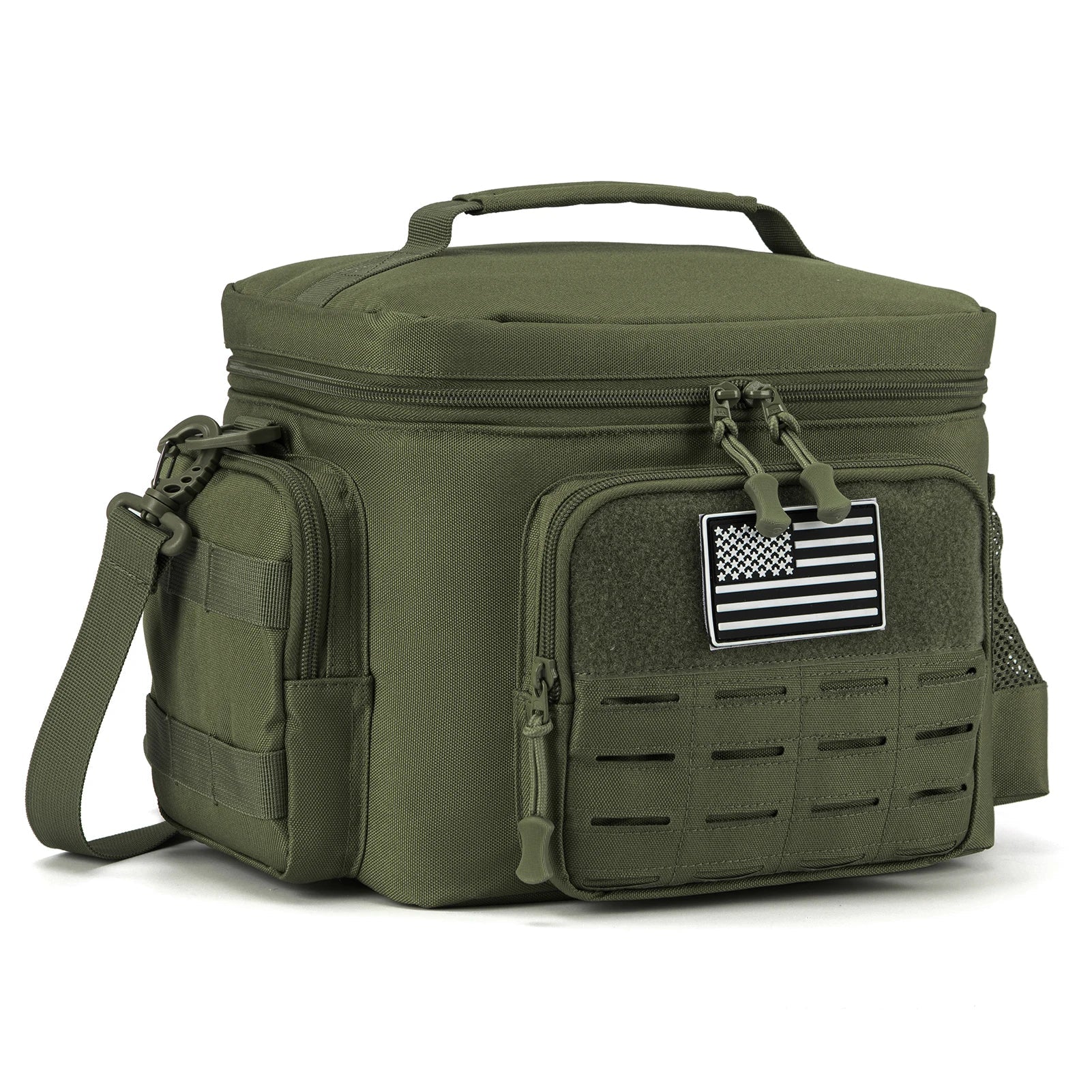 NNEOBA Tactical Lunch Box Heavy Duty Cooler Bag (Green)-0