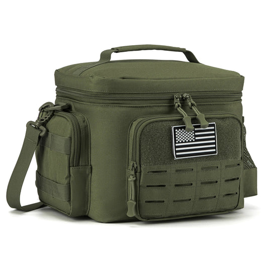 NNEOBA Tactical Lunch Box Heavy Duty Cooler Bag (Green)-0
