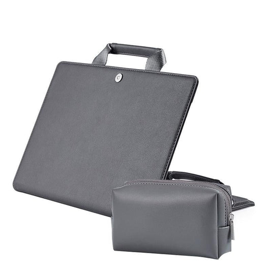 NNEDSZ 15.4 Inch Laptop Bag & Power Bag - Protective Tote for Macbook Pro - Dark Gray-0