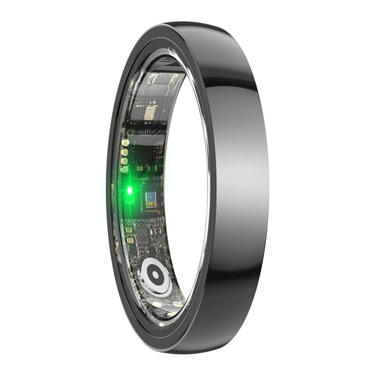 NNEDSZ Smart Ring With Heart Rate Blood Oxygen Sleep & Sports Modes - Size 9-0