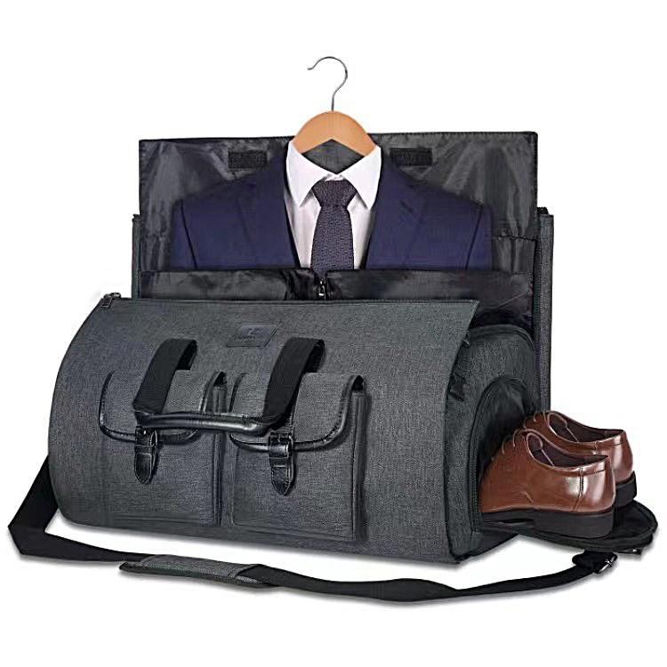 NNEDSZ Compact Travel Suit Storage Bag - Foldable - Grey-1