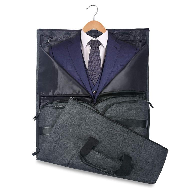 NNEDSZ Compact Travel Suit Storage Bag - Foldable - Grey-2
