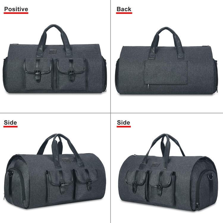 NNEDSZ Compact Travel Suit Storage Bag - Foldable - Grey-4