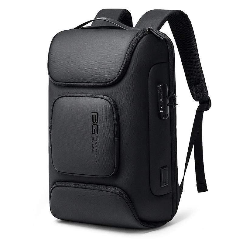 NNEDSZ Waterproof Antitheft Men Backpack for 15.6 Laptop - Travel Ready - Black-1