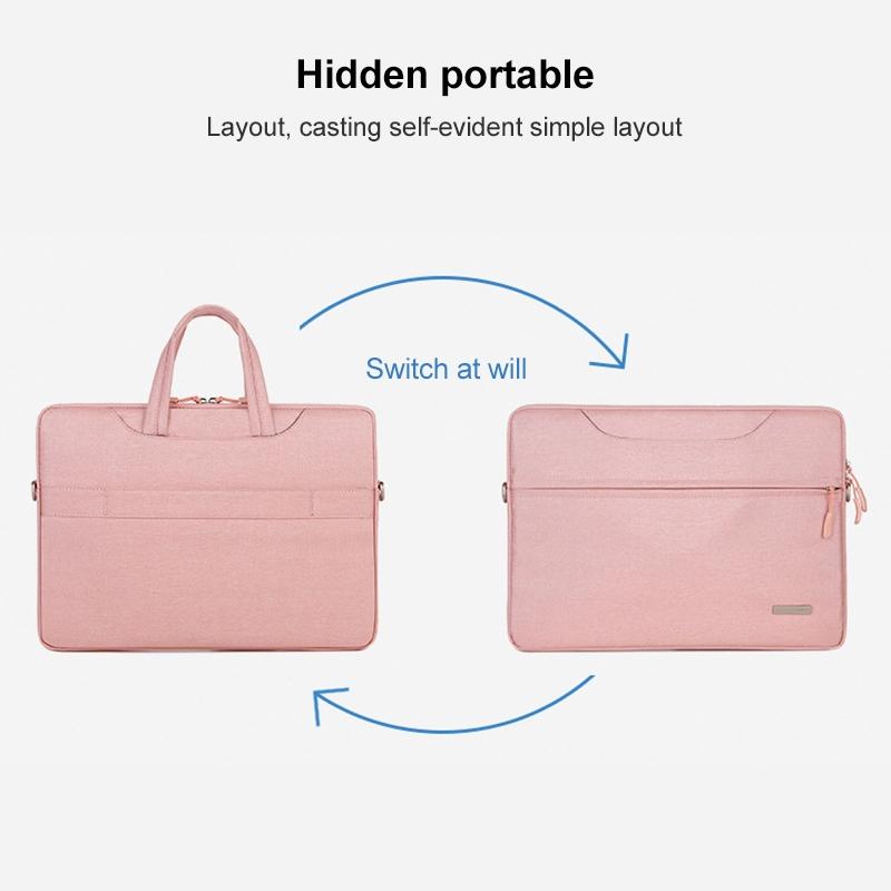 NNEDSZ 12 Laptop Handbag with Shoulder Strap and Power Bag - Inner Bag - Pink-4