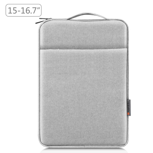 NNEDSZ 15-16.7 Inch Laptop Sleeve Briefcase With Zipper And Handle - Grey-0