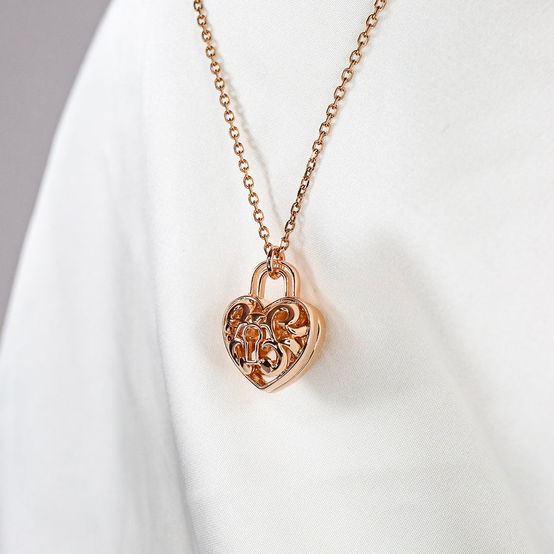 NNEDSZ Gift Box - Heart Lock Rose Gold + Purify Oil Blend-3