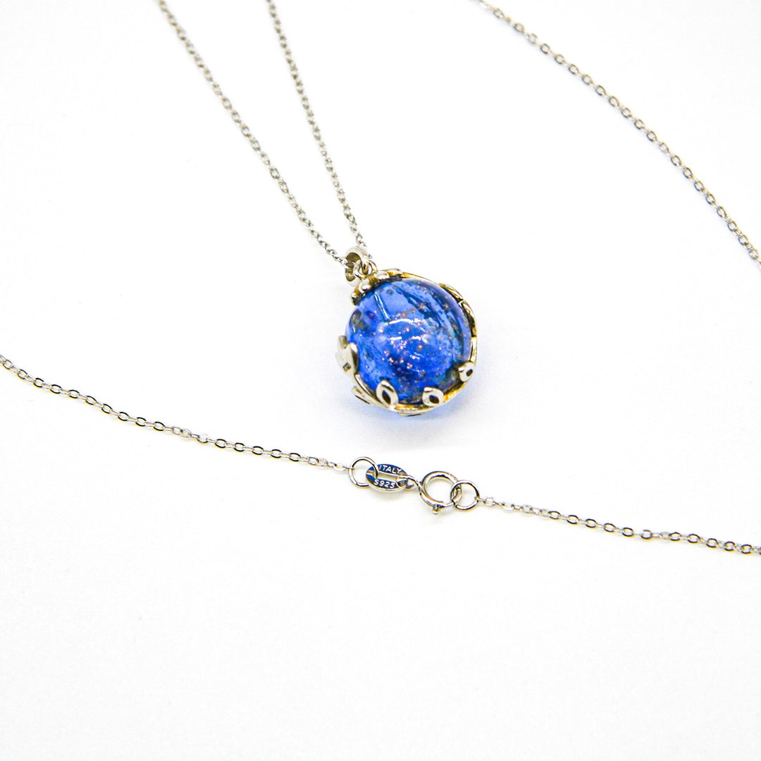 NNEDSZ Gift Box - Aroma Necklace White Gold - Planet Celestial Sapphire (Blue) + Purify Oil Blend-4