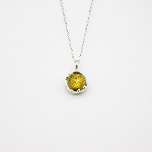 NNEDSZ Gift Box - Aroma Necklace White Gold - Planet Stellar Midnight (Golden dark blue) + Purify Oil Blend-0