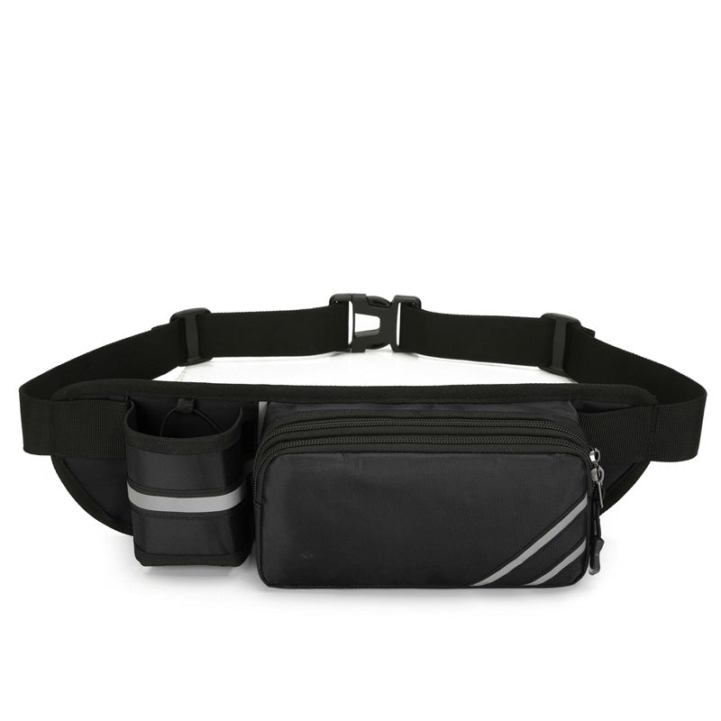 NNEDSZ Water-Resistant Running Waist Pack with Bottle Holder - Adjustable Fitness Belt for Men-0