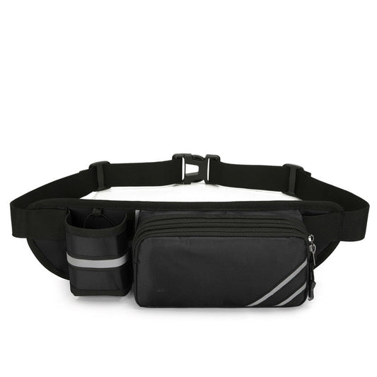 NNEDSZ Water-Resistant Running Waist Pack with Bottle Holder - Adjustable Fitness Belt for Men-0