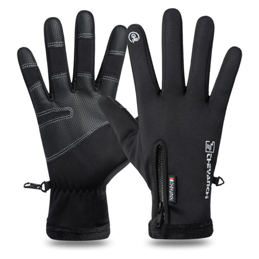 NNEDSZ Touchscreen Winter Gloves|Waterproof, Windproof Thermal Gloves for Men Q9063  L size Black-0