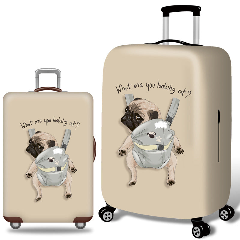 NNEDSZ L 25-28 Inch Elastic Luggage Cover with Zipper, Travel Suitcase Protector, Scratch Resistant Luggage Cover-0