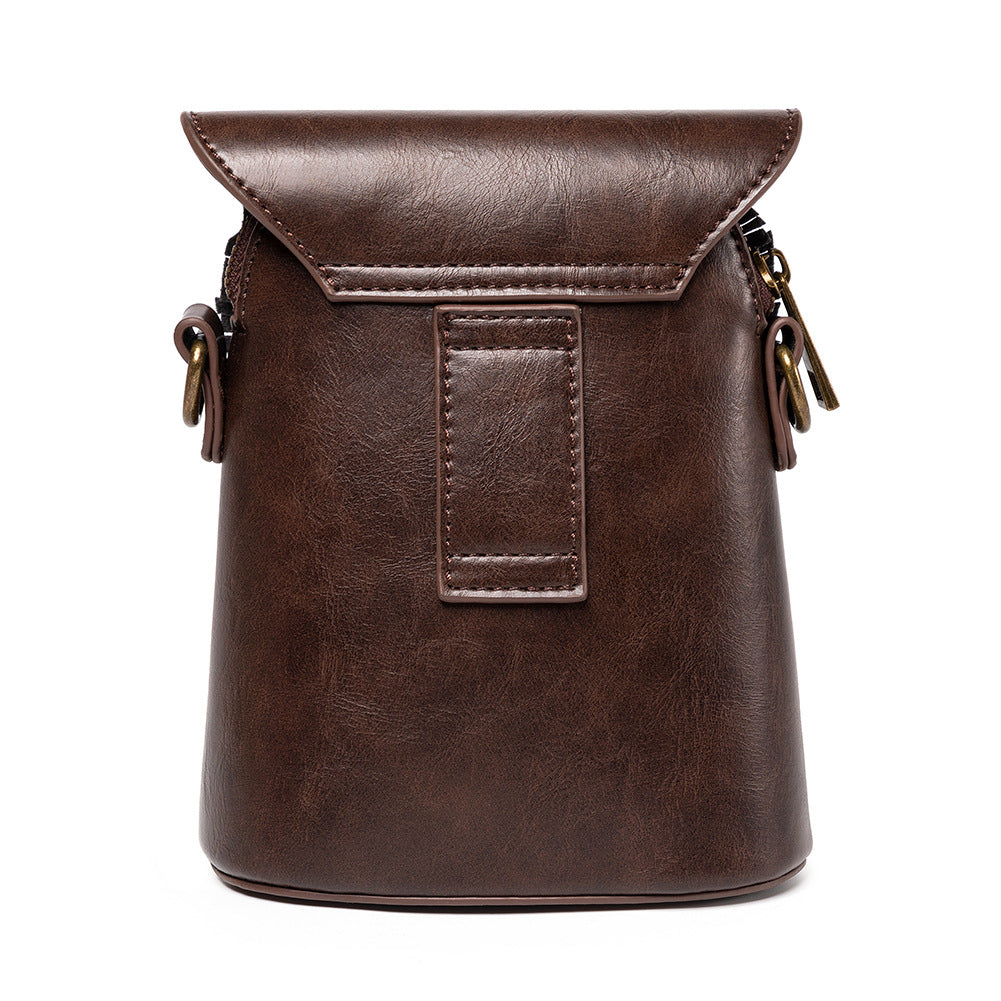 NNEDSZ Handcrafted Leather Owl Crossbody Bag – Unique Retro Design Shoulder Purse for Women-3