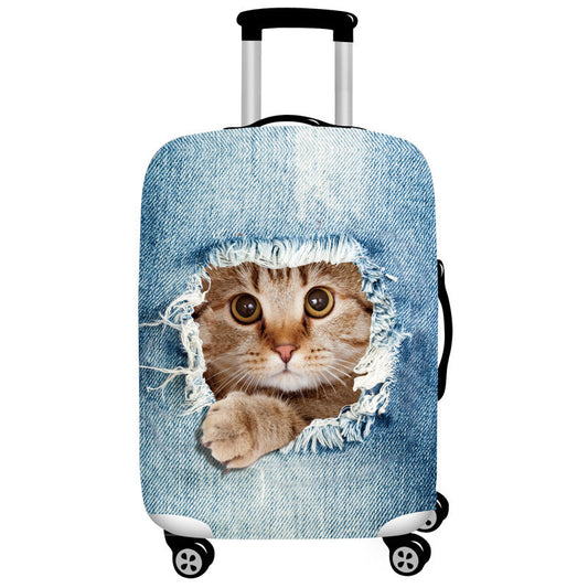 NNEDSZ XL 29-32 Inch Elastic Luggage Cover with Zipper, Travel Suitcase Protector, Scratch Resistant Luggage Cover-0