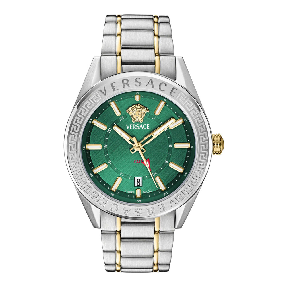 Versace VEAFA0524 V-Code GMT Montre Hommes