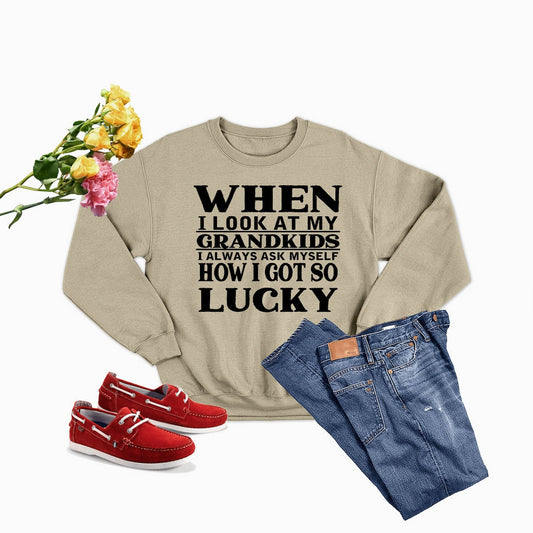 When I Look At My Grandkids Sweat Shirt-0
