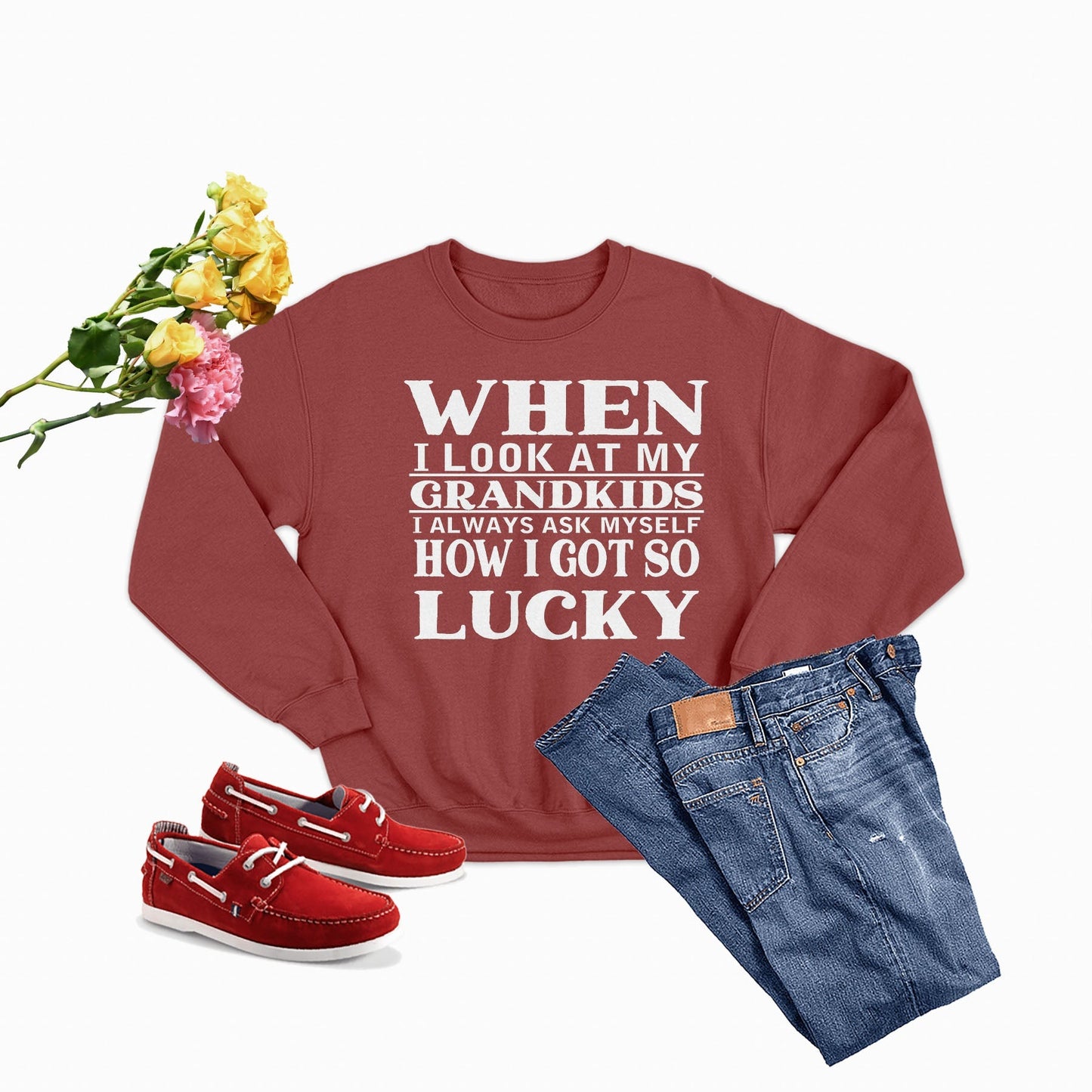 When I Look At My Grandkids Sweat Shirt-3