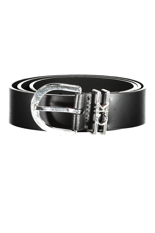 CALVIN KLEIN WOMEN'S LEATHER BELT BLACK-0