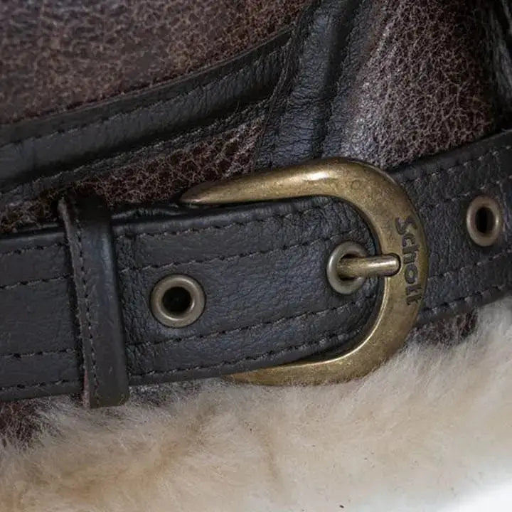 Classic B-3 Sheepskin Bomber Jacket-4