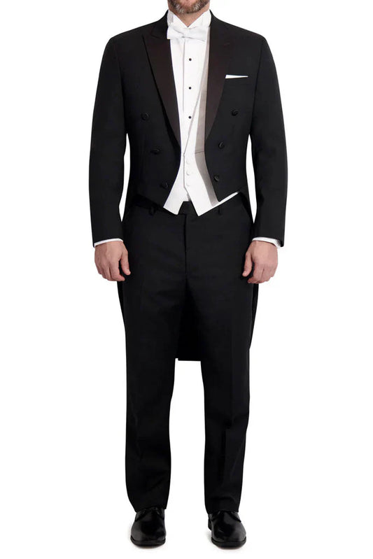 "Edward" Black Tuxedo Tailcoat-0
