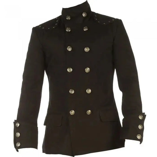 Mens Gothic Military Jacket-0