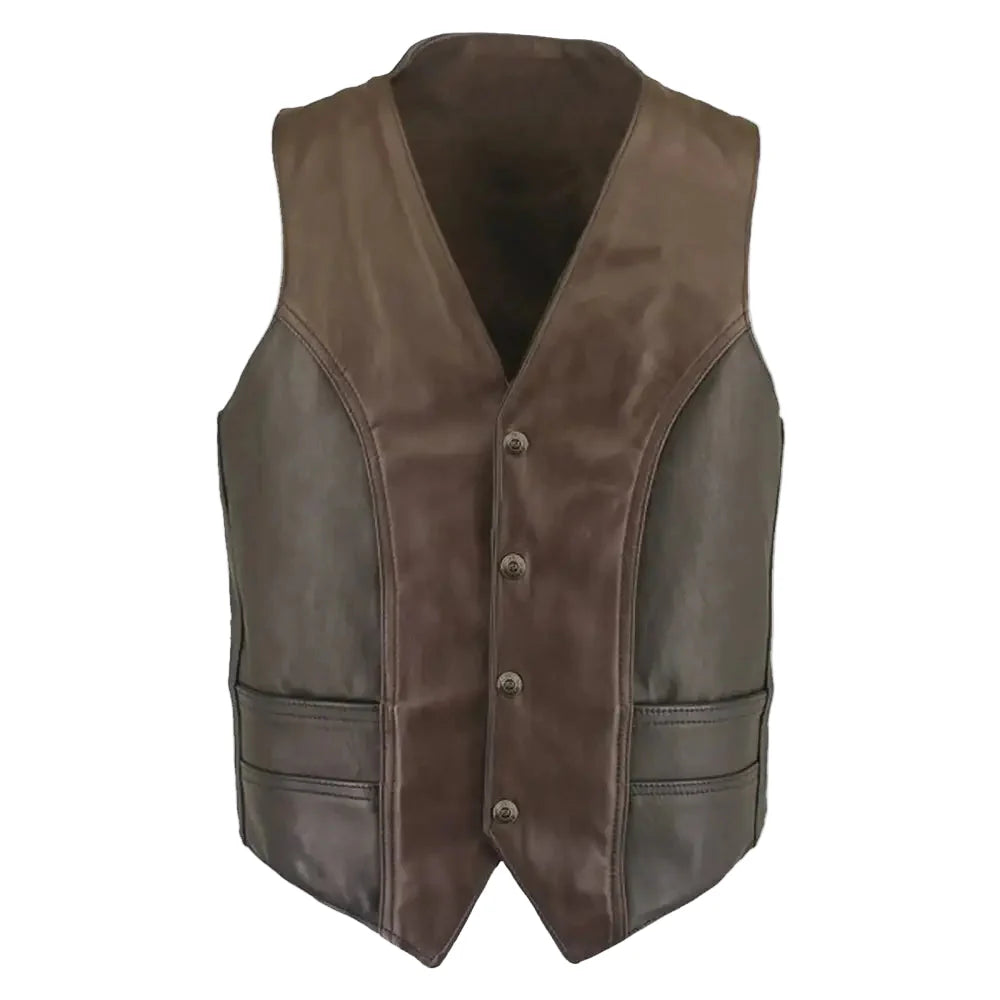 Men’s Vintage Leather Vest-0