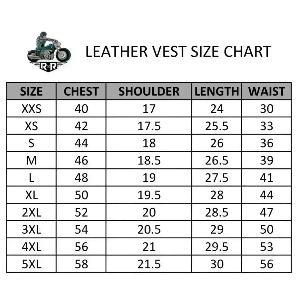 Men's Navy Blue Leather Cruiser Vest-2