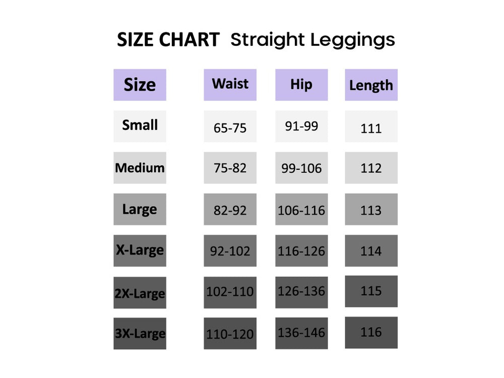 Straight Leggings - Crushed Violets-3