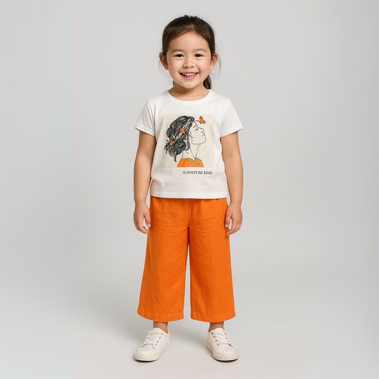 Butterfly Beauty Girls Casual Set-0