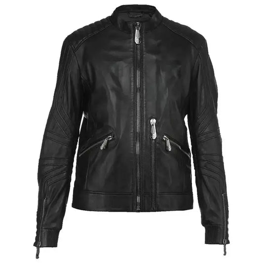 Philipp Plein Feel Good Time Leather Jacket-0